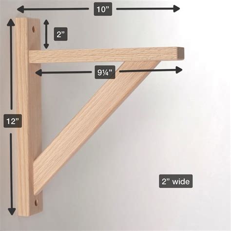 homemade shelf brackets